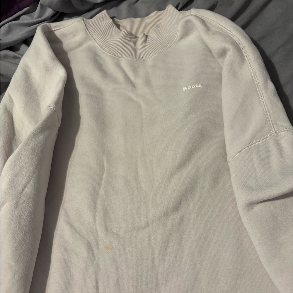 Roots Women's soft pink Lightweight Crewneck Sweatshirt